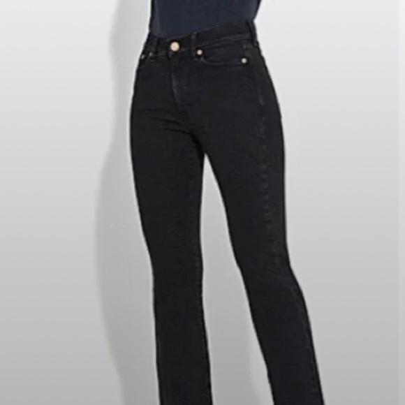 AYR BOMB POP JEAN in DARK WASH BLACK SIZE 26 - Picture 1 of 9